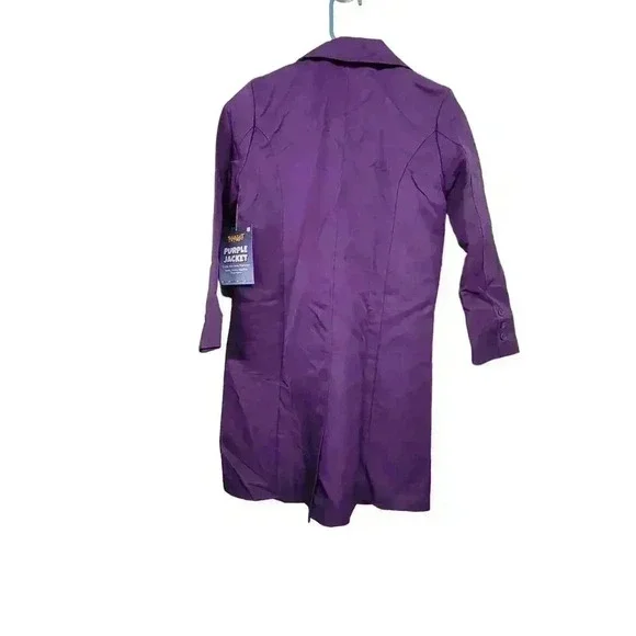Purple long jacket Child size medium - Picture 2 of 3